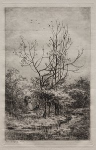 Meyve bahçesi by Charles Francois Daubigny