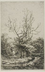Meyve bahçesi by Charles Francois Daubigny