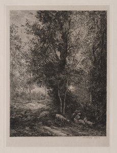 Çoban ve Çoban by Charles Francois Daubigny