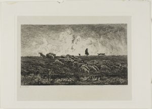 Duş by Charles Francois Daubigny
