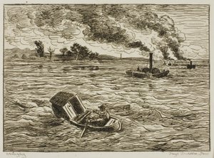 Vapurlar (Buharlı Liman) by Charles Francois Daubigny