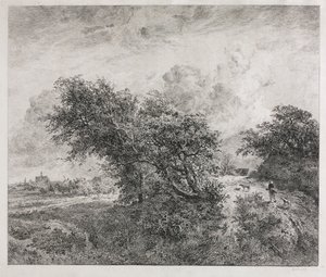 çalılık by Charles Francois Daubigny