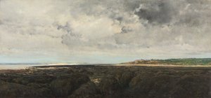 Villerville, Le Ratier'den Görünüş, 1855. by Charles Francois Daubigny