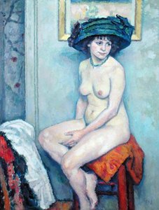 Nude, c.1910 (tuval üzerine yağlı boya)