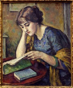 Okuma. Charles Guerin (1875-1939), Tuval Üzerine Yağlıboya Tablo