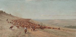Sürüyü Sürmek, 1904 by Charles Franklin Reaugh