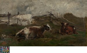 Çayırdaki İnekler by Charles Francois Daubigny