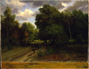 Kartal Yuvası Kavşağı, Fontainebleau Ormanı by Charles Francois Daubigny