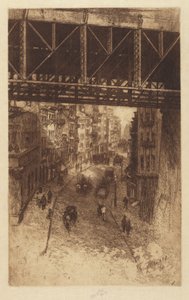 Kiraz Sokağı, New York, 1904. by Charles Frederick William Mielatz