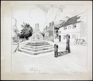 Bottesford Market Cross, Leicestershire, 1892-1933 by Charles George Harper