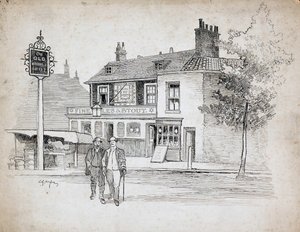 Old Windmill halk evi, 214-214 Chiswick High Road, Turnham Green, Londra, 1892-1933.