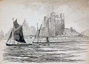 Rochester Kalesi, Kent, 1892-1933 by Charles George Harper