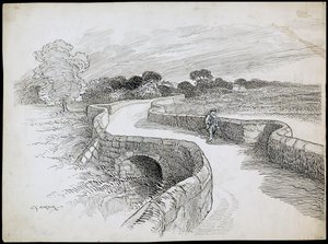 Swarkestone Köprüsü, Stanton By Bridge, Derbyshire by Charles George Harper