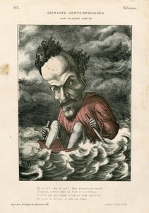 Çağdaş Yüz Yüzleri - Charles Gilbert-Martin (1839-1905) çizimi: Rochefort Henri (1831-1913) - Deniz by Charles Gilbert Martin