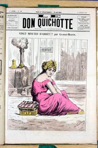 “Le Don Kişot”un kapağı, sayı 58, Satirique en Couleurs by Charles Gilbert Martin