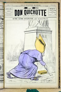 “Le Don Kişot”, 925 Numaralı Kapak, Renkli Hiciv by Charles Gilbert Martin