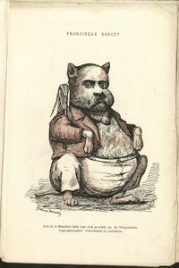 Charles Gilbert-Martin (1839-1905) tarafından “Çağdaş Grimaces”” çizimi by Charles Gilbert Martin