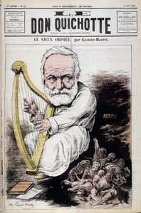 Eski Orpheus: Victor Hugo ve Rusya hakkında karikatür - Gilbert-Martin (Gilbert Martin), 23/06/1882 tarihli “” Don Kişot