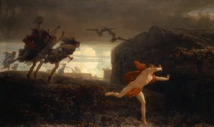 Maenadlar Tarafından Takip Edilen Pentheus, 1864