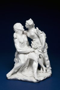 Herkül ve Omphale, c.1749-59 (yumuşak hamurlu porselen)