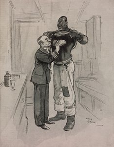 The Tatler'dan Chas Grave'in (1886-1944) yazdığı kara veba, hastalık hastası, karikatür, No 1415, 8 Ağustos by Charles Grave