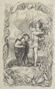 Fırtınaya Örnek: Caliban, Ferdinand ve Ariel, 1836. by Charles Gray