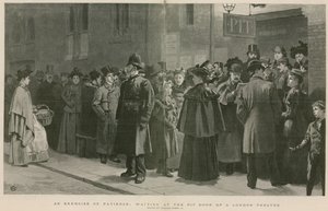 Bir sabır egzersizi: bir Londra tiyatrosunun çukur kapısında beklemek by Charles Green
