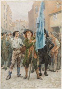 Barnaby Rudge, Gordon İsyanlarını Yönetiyor, 1884. by Charles Green