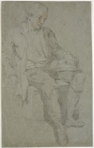 Oturan bir gencin incelenmesi by Charles Grignion d.Æ.