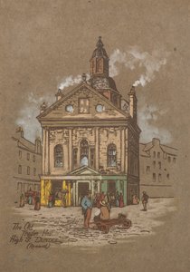 Eski Ticaret Salonu, High Street, Dundee (el boyaması)