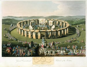 Britonların Büyük Konvansiyonel Festivali, su ve pub. Robert Havell (1769-1832) 1815 (aquatint) tarafından by Charles Hamilton Smith
