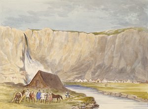 Görünüm, Kutup Bölgesi (kağıt üzerinde wc ve grafit) by Charles Hamilton Smith