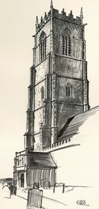Dik Bir Kilise Kulesi, Winterton, Norfolk, 1931