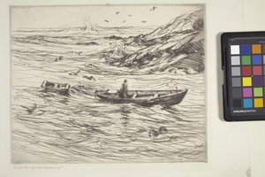 Koşu (dağlama ve kuru nokta) by Charles Herbert Woodbury