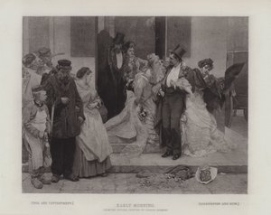 Sabahın erken saatlerinde, arasındaki karşıtlığı gösteren: Zahmet ve Memnuniyet; ve Dağılma ve Yıkım (gravür) by Charles Hermans