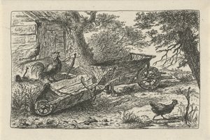 iki el arabası by Charles Howard Hodges (possibly)