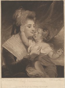 Leydi Dashwood ve Çocuk by Charles Howard Hodges