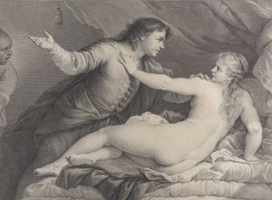 Tarquin ve Lucretia, 1752. by Charles Hutin