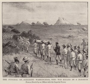 Bir Çatışmada öldürülen Çavuş Warringham'ın Cenazesi (gravür) by Charles J. (after) Staniland
