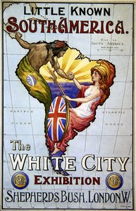 Az Bilinen Güney Amerika- Beyaz Şehir Sergisi Posteri by Charles J. Hay