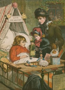 Noel Gelir Ama Yılda Bir: Evelina Hastanesinde Bir Sahne by Charles J. Staniland