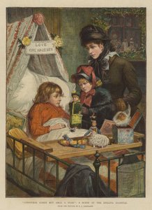 Noel Gelir Ama Yılda Bir, Evelina Hastanesinde Bir Sahne (chromolitho)