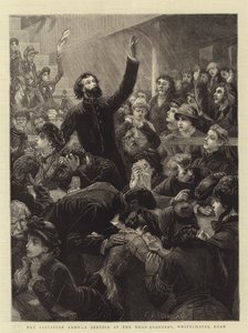 Kurtuluş Ordusu, Genel Merkezde bir Hizmet, Whitechapel Yolu by Charles J. Staniland