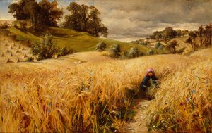 Coming Thro The Rye (karttaki yağ) by Charles James (attr.to) Lewis