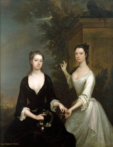 Leydi Elizabeth ve Leydi Henrietta Finch, c1730-c1731