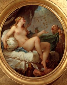 Danae altın yağmuru alıyor Zeus, Danae