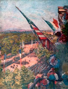 Büyük zafer geçit töreni, Avenue de la Grand Armee, Paris, Fransa 14 Temmuz 1919.