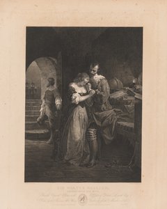 Sir Walter Raleigh, Karısıyla Resim Yapıyor. by Charles Kennedy Burt