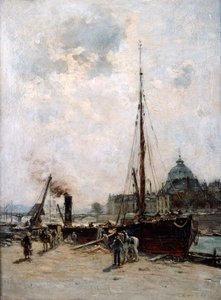 Enstitünün görünümü, 19. yüzyıl. by Charles Lapostolet