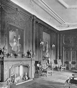 Knowsley Hall: Meşe Misafir Odası by Charles Latham